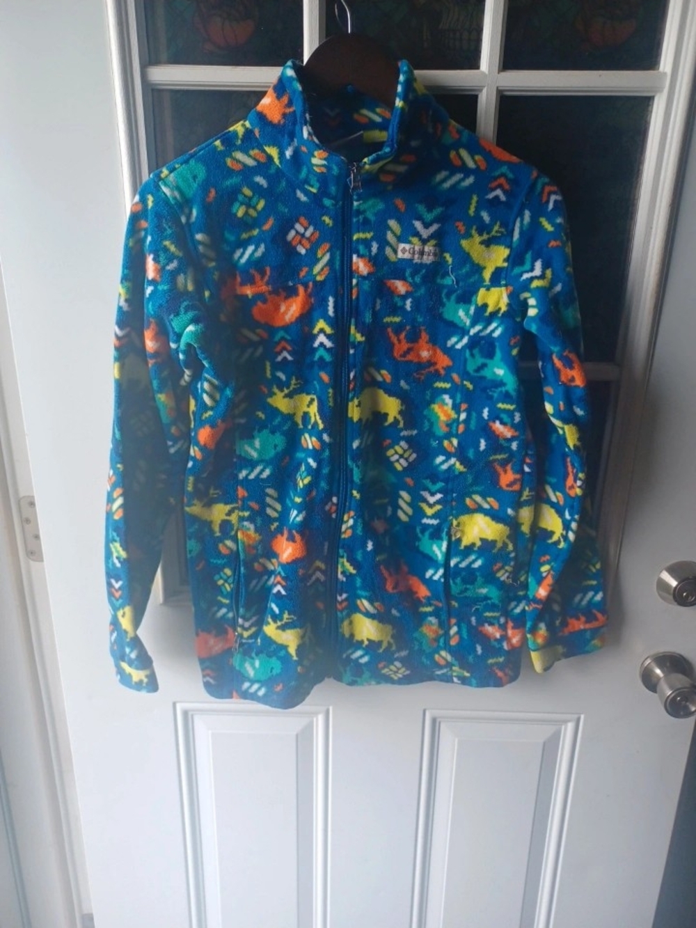 Columbia Kids' Blue Multi-Color Fleece Jacket